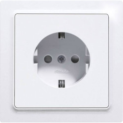 Eltako 30055895 Flush-Mount Socket Pure White Glossy Increased Protection
