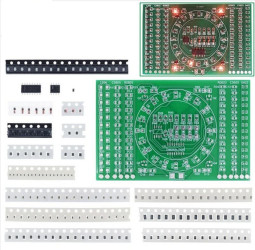 DIODY LED W OKRĘGU Z SEKWENCYJNYM ŚWIECENIEM - ZESTAW DO SAMODZIELNEGO MONTAŻU (KIT-CIRCLE)