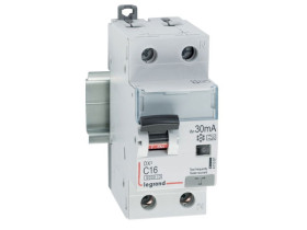 Wyłącznik różnicowoprądowy z członem nadprądowym C 16A 1P+N 30mA typ A P312 DX3 411061 LEGRAND