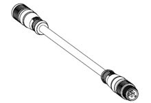 Kabel przemysłowy konfekcjonowany ze złączem Złącze M12 liczba rdzeni 5 długość 15m Rodzaj A Żeńskie Złącze B Złącze M12