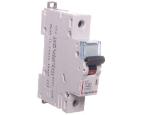 Wyłącznik nadprądowy 1P D 20A 10kA AC S311 DX3 409433