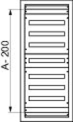 Zestaw 2 szt regulowanych płyt maskujących Spacial SF/SM, 50x600mm NSYADC16