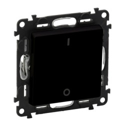 VALENA LIFE łącznik dwubiegunowy czarny 16AX 250V 756322
