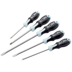 Elora 49129 5 Piece Stainless Steel Engineers Screwdriver Set
