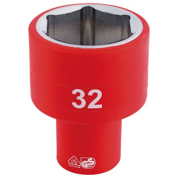 Draper Expert 32017 1/2&quot; Sq. Dr. Fully Insulated VDE Socket (32mm)