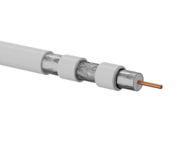 Przewód koncentryczny RG6 B2ca LSOH trishield 75 Ohm A++ 120 dB 1.02/4.55/7.06 FireHardy 500 m RGTec KRT102A0LS500B A-LAN TECHNO