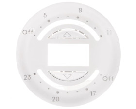 CELIANE Plakietka do zegara sterowania rolet biała 068159