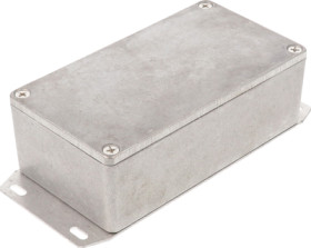 Aluminum die cast enclosure, (L x W x H) 121 x 66 x 40 mm, natural, IP54, 1590N1F