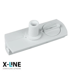 Złączka lampowa do podłączenia dowolnej lampy do szyn 1-fazowych biała