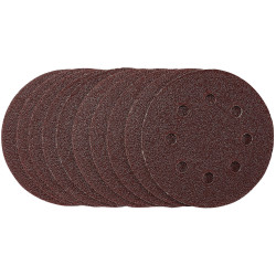 Draper 53498 Sanding Discs, 115mm, 40 Grit, Hook &amp; Loop (Pack of 10)