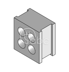 Moduł uszczelniający QT multi, QT 4/5.5, z otworami 4x5,5-5,5 mm, 42585
