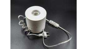 Lampa Stojąca, Biurkowa Z Betonu Architektonicznego, Kolorowy Przewód W...