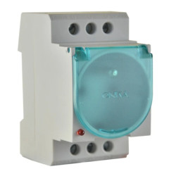 Gniazdo z bolcem z LED, przelotowe, T0-7167-80005922