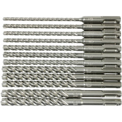 Makita E-14912 Concrete Twist Drill Bit Set 5 Sizes 165Mm Stone Masonry