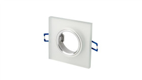 Led Line Oprawka Szklana Oczko Kwadrat Biała 90X25x10mm Mrożona Glikka 5 Lat...