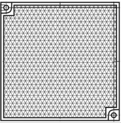 H85-2 Screw-on reflector, 84.5 x 84.5 mm