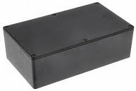 Aluminum die cast enclosure, (L x W x H) 192 x 112 x 61 mm, black (RAL 9005), IP65, 1590WR1BK