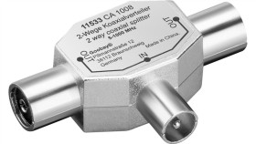 Trójnik Koncentryczny (Metalowy): 2 Gniazdo Do Kabla Koncentrycznego Wtyk Do...