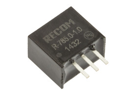 Regulator przełączający, 5W, Uwe 6.5 → 18V dc, Uwy 5V dc, Iwy 1A, Recom, R-78-1.0