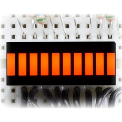 10 Segment Light Bar Graph LED Display - Amber (KWL-R1025UAB)