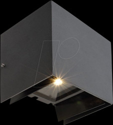 731100 Wall-mounted light Arcturus II, 6 W, 3000 K, 208 lm, grey, IP 54