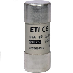 Wkładka cylindr. CH22 22x58 63A gG ETI 095268