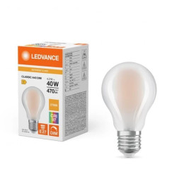 Żarówka LED A60 E27 4.2W = 40W 470lm 2700K Ciepła Biała FILAMENT ŚCIEMNIALNA LEDVANCE