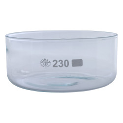 Simax Glass Crystallising Dish with Flat Bottom No Spout 2700ml &#xD8;230mm Pk 4