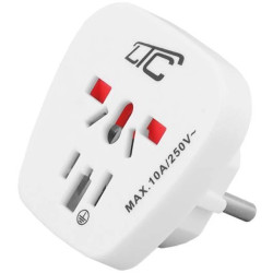 Adapter podróżny EUROPA z gniazda uniwersalnego na wtyk typu E.