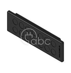 Przepust kablowy niedzielony KEL-DP 24, na 14 przewodów, 50512