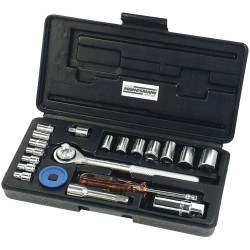 Br&#xFC;der Mannesmann M 2045-SL Bit Set Metric 3/8&quot; 61-Piece Quality Tool