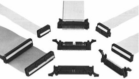 Złącze IDC 30-pinowe 2-rzędowe raster: 2.54mm Męski Przewlekany Hirose