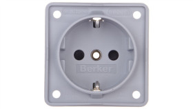 Gniazdo Schuko Ip40 Prosty Tworzywo Szary Integro 941952506