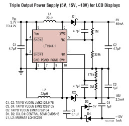 Dual Micropower Step-Up DC/DC Converter