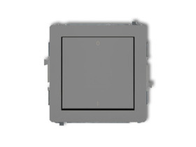 DECO Wyłącznik 2-biegunowy szary mat 27DWP-9 KARLIK