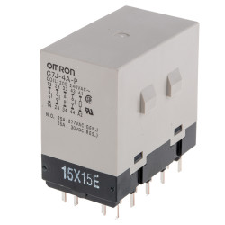 Przekaźnik mocy 240V ac 4PST-NO Omron, montaż PCB Otwór przezierny