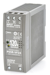 Zasilacz szyny DIN U wy 24V dc I wy 5A U we 85 → 264 V ac / 100 → 370V dc Idec 120W impulsowy