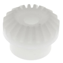 Przekładnia stożkowa, POM, zęby: 20, Skośne, skok: 0.5mm, kąt: 20, otwór: 3mm, 110 → 120HRR