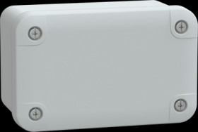 ABS enclosure, (L x W x H) 116 x 74 x 65 mm, light gray (RAL 7035), IP66, NSYTBS1176