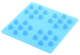 Mata antywibracyjna 100 x 100 x 7mm grubość 7mm 50kg Silikon Taica