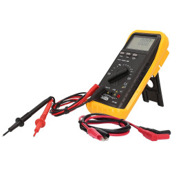 KS Tools 150.1480 Digital Multimeter, Including Test Prods And Crocodile Clamps