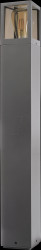 730496 Bollard light, Facado II rectangular tinted 650 mm, 1x E27, grey