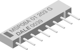 MSP Thick Film Resistor Networks, Single-In-Line, Molded SIP
