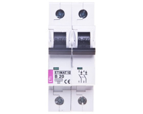 Wyłącznik nadprądowy 2P B 20A 10kA AC ETIMAT10 002123717