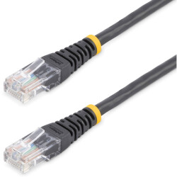 StarTech.com M45PAT15MBK Cat5e Patch Cable with Molded RJ45 Connectors - 15 m