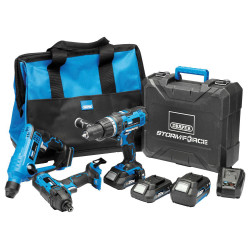 Draper 40449 Storm Force&#xAE; 20V Cordless Fixing Kit (8 Piece)