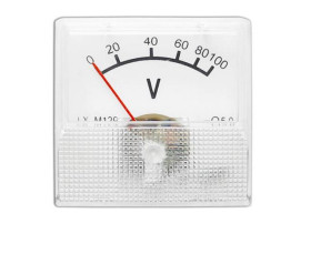 Woltomierz panelowy mini 100V DC