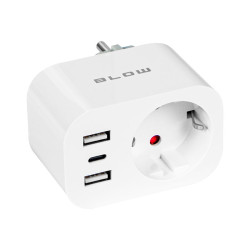 Inteligentne gniazdo sieciowe Smart WiFi (Tuya) z 2xUSB-C / 72-077