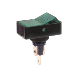 Przełącznik samochodowy ASW-11D zielony 12V/20A on-off