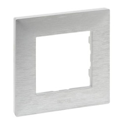 Niloe Step Ramka pojedyncza 1x aluminium szczotkowane 863891